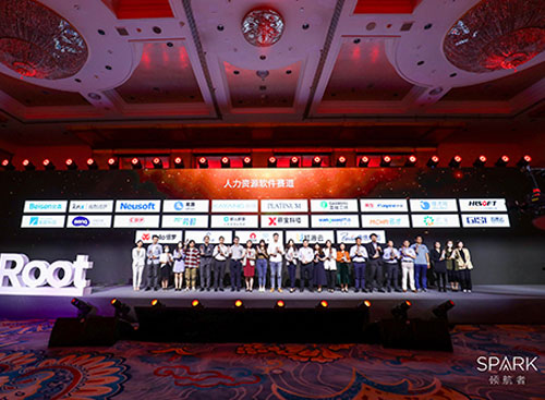 尊龙凯时科技荣获2020年人力资源效劳机构颁奖现场
